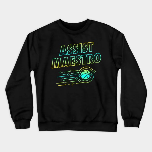 Assist Maestro Crewneck Sweatshirt by CR8ART